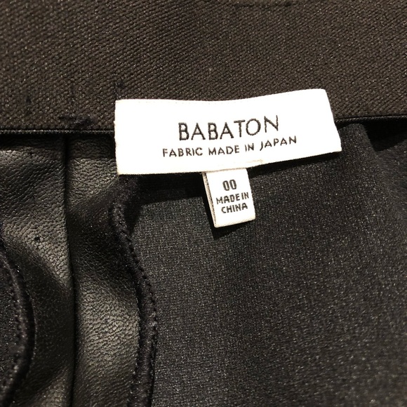 ***NOT FOR SALE****Babaton aritzia black double slit jax pleather high rise - Picture 7 of 8